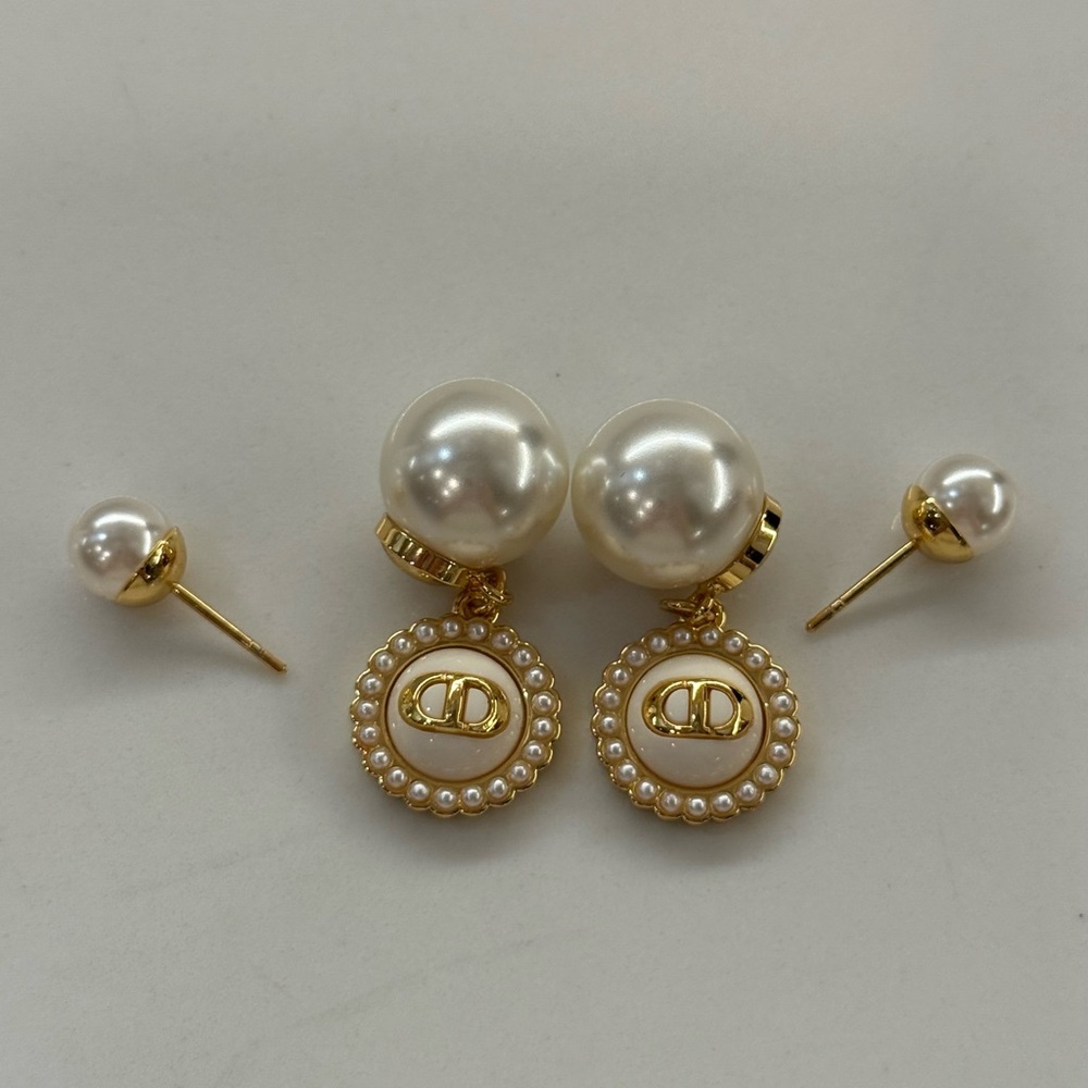 Auth. Christian Dior Tribales Earrings - Picture 2 of 3